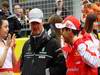 GP Corea, Domenica, Michael Schumacher (GER), Mercedes GP  F1 Team, MGP W01 e Felipe Massa (BRA), Ferrari, F10 at drivers parade  