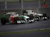 GP Corea, Gara, Adrian Sutil (GER), Force India F1 Team, VJM03 e Kamui Kobayashi (JAP), BMW Sauber F1 Team, C29 