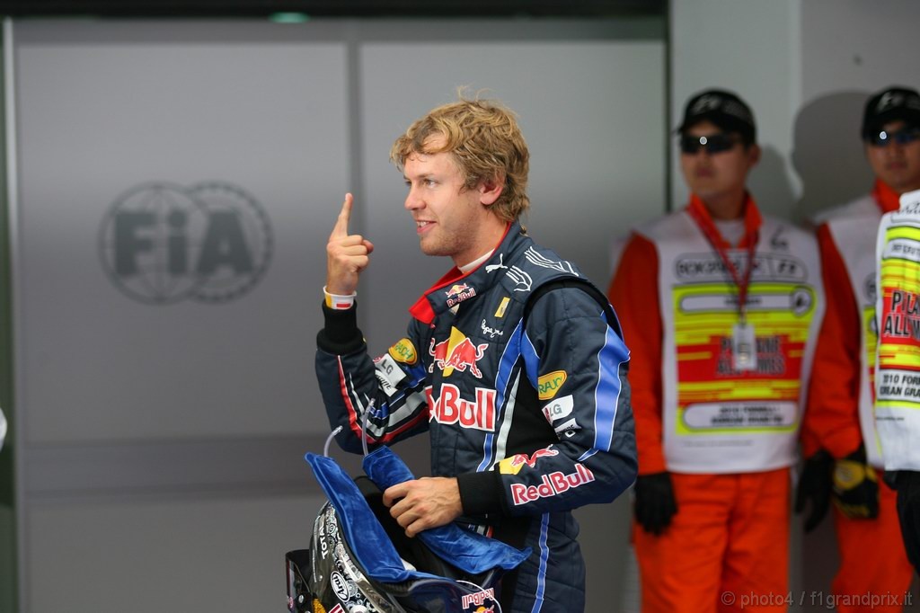 GP Corea, Qualifiche, Sebastian Vettel (GER), Red Bull Racing, RB6 pole position 