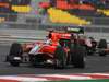 GP Corea, Prove Libere 3, Sabato, Lucas Di Grassi (BRA), Virgin Racing, VR-01 davanti a Bruno Senna (BRA), Hispania Racing F1 Team (HRT), F110 