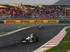 GP Corea, Prove Libere 3, Sabato, Nick Heidfeld (GER), BMW Sauber F1 Team, C29  davanti a Michael Schumacher (GER), Mercedes GP  F1 Team, MGP W01 