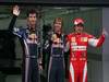 GP Corea, Qualifiche, Mark Webber (AUS), Red Bull Racing, RB6 secondo, Sebastian Vettel (GER), Red Bull Racing, RB6 pole position e Fernando Alonso (ESP), Ferrari, F10 terzo 