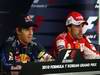 GP Corea, Qualifiche, Conferenza Stampa, Sebastian Vettel (GER), Red Bull Racing, RB6 pole position e Fernando Alonso (ESP), Ferrari, F10 terzo 