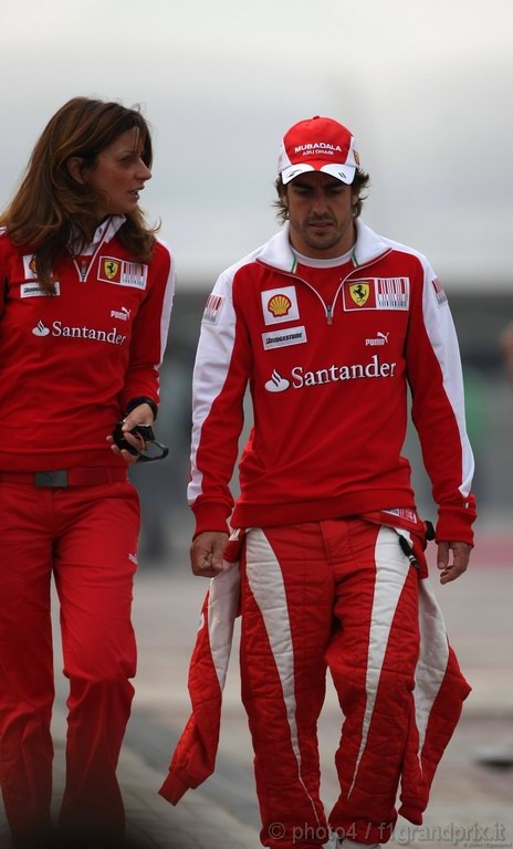 GP Corea, Giovedi', Fernando Alonso (ESP), Ferrari, F10 