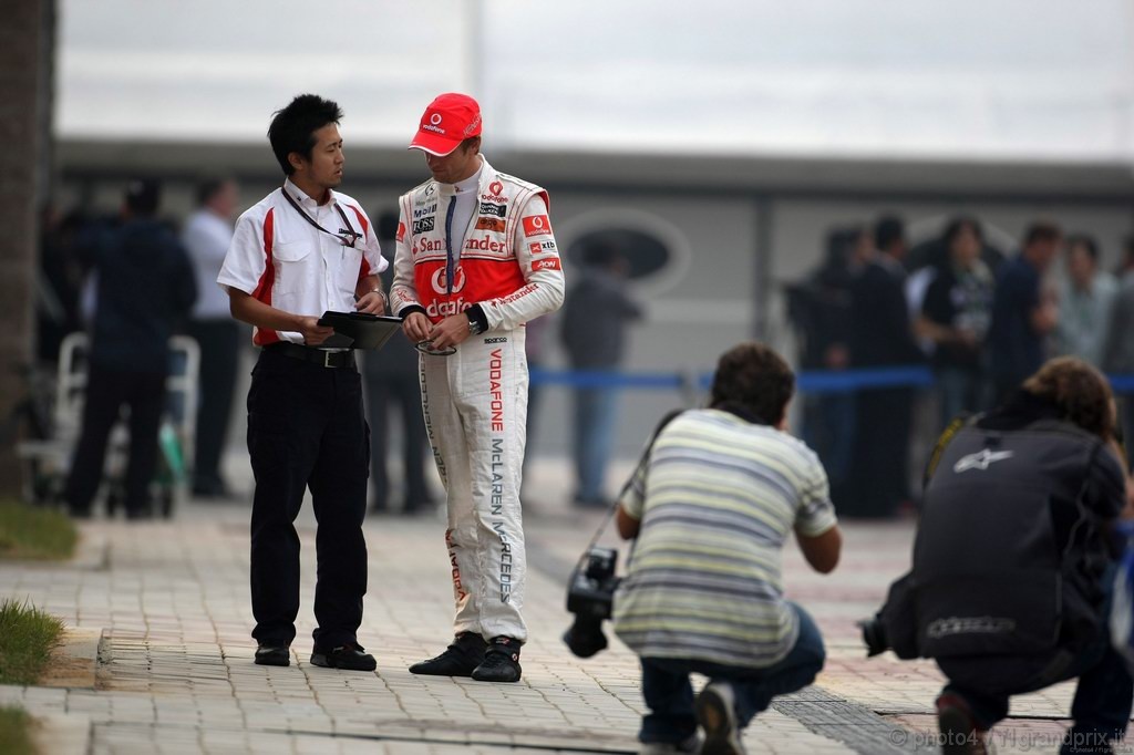 GP Corea, Giovedi', Jenson Button (GBR), McLaren  Mercedes, MP4-25 