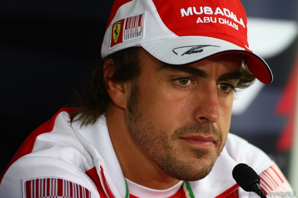 GP Corea, Giovedi', Conferenza Stampa, Fernando Alonso (ESP), Ferrari, F10 