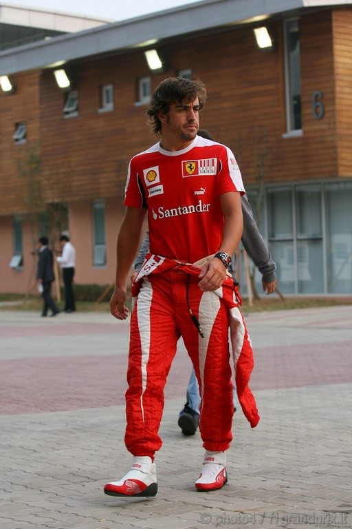 GP Corea, Giovedi', Fernando Alonso (ESP), Ferrari, F10 