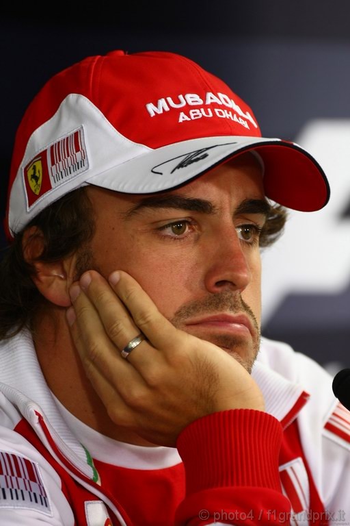 GP Corea, Giovedi', Conferenza Stampa, Fernando Alonso (ESP), Ferrari, F10