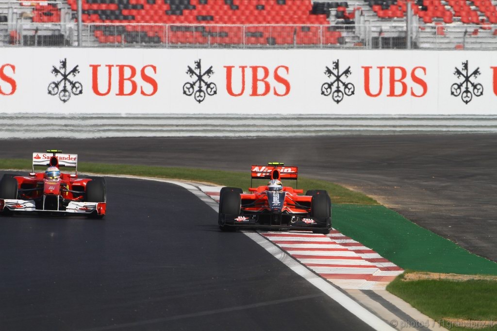 GP Corea, Prove Libere 1, Venerdi', Fernando Alonso (ESP), Ferrari, F10 e Jerome D'Ambrosio (BEL), Test Driver Virgin Racing, VR-01  