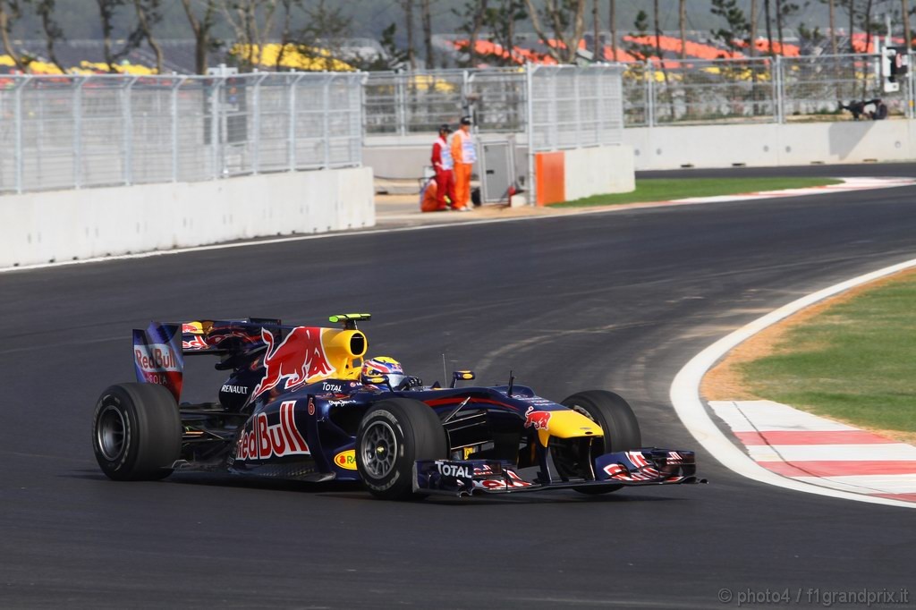 GP Corea, Prove Libere 1, Venerdi', Mark Webber (AUS), Red Bull Racing, RB6
