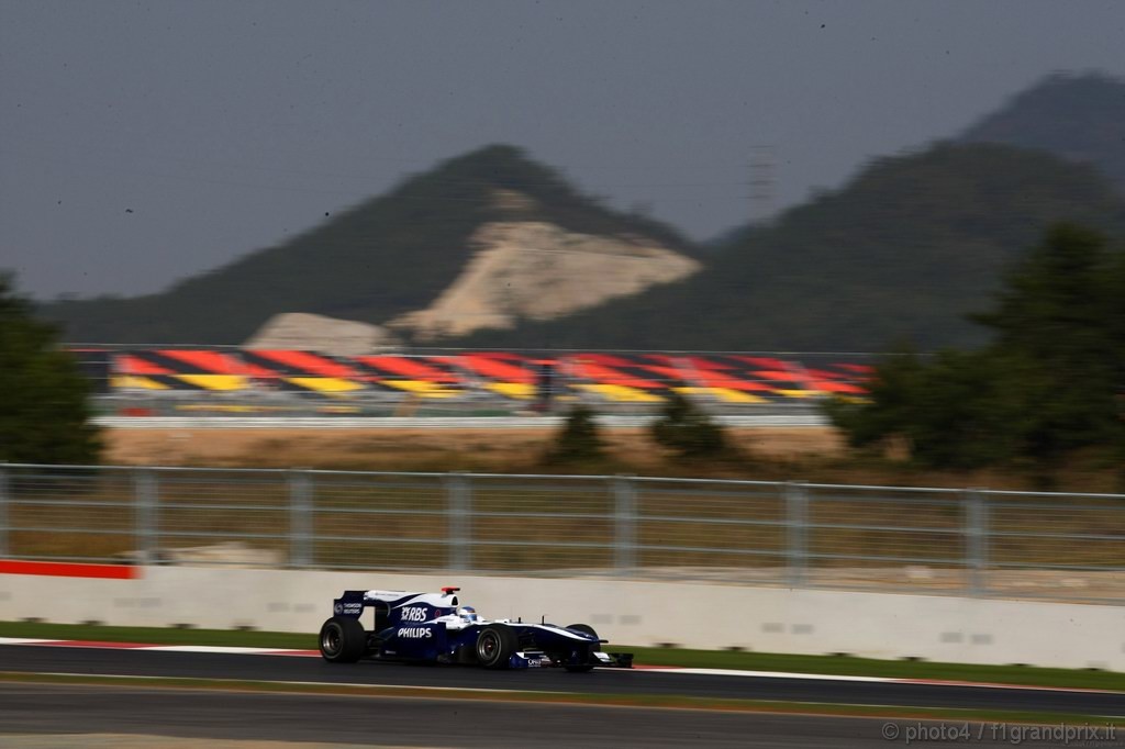 GP Corea, Prove Libere 1, Venerdi', Rubens Barrichello (BRA), Williams, FW32 