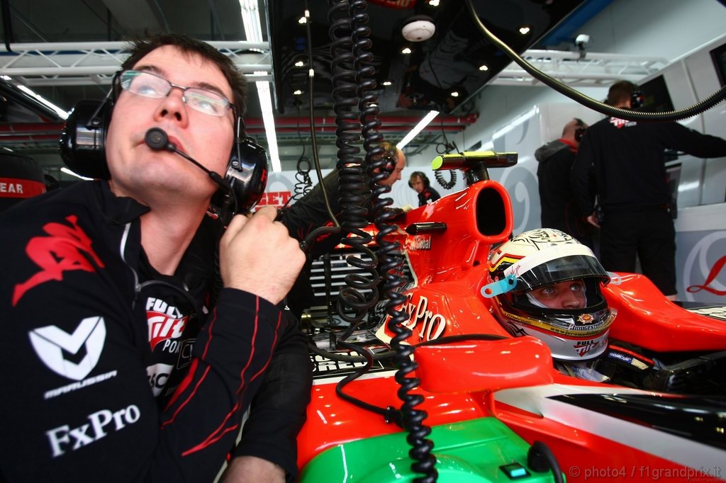 GP Corea, Prove Libere 1, Venerdi', Jerome D'Ambrosio (BEL), Test Driver Virgin Racing, VR-01