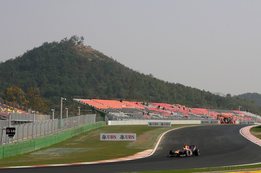 GP Corea, Prove Libere 1, Venerdi', Sebastian Vettel (GER), Red Bull Racing, RB6 