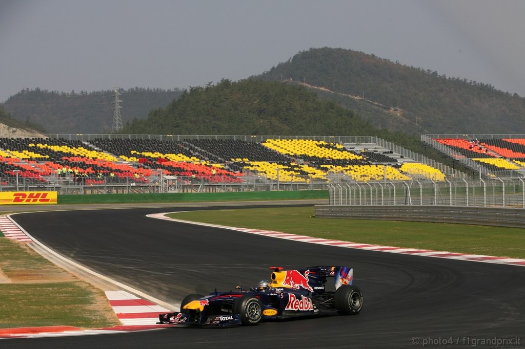 GP Corea, Prove Libere 1, Venerdi', Sebastian Vettel (GER), Red Bull Racing, RB6 