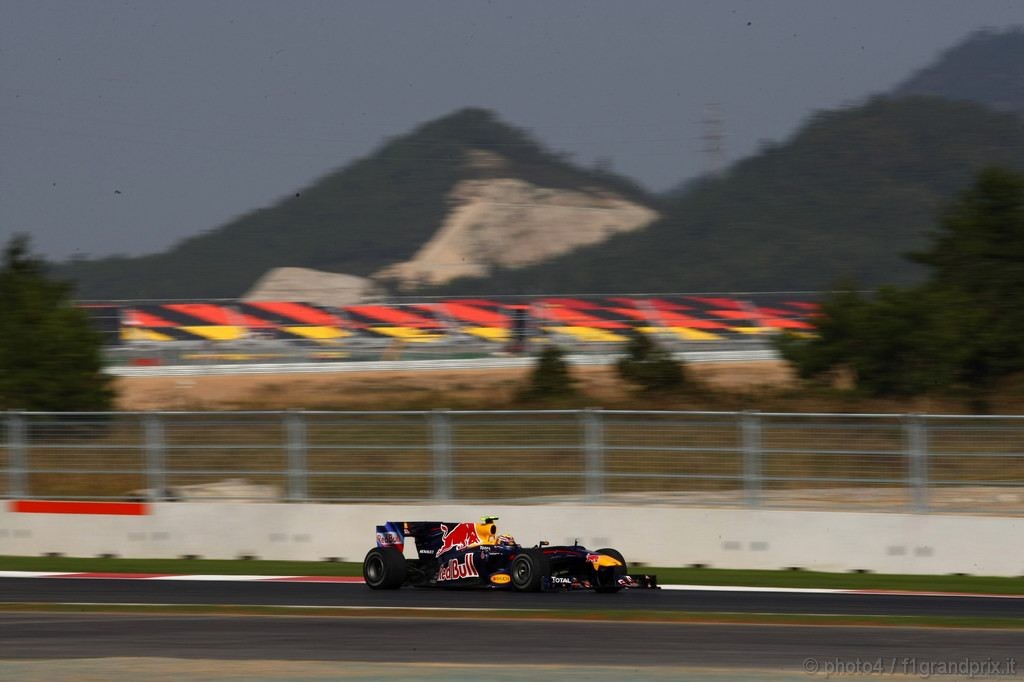 GP Corea, Prove Libere 1, Venerdi', Mark Webber (AUS), Red Bull Racing, RB6