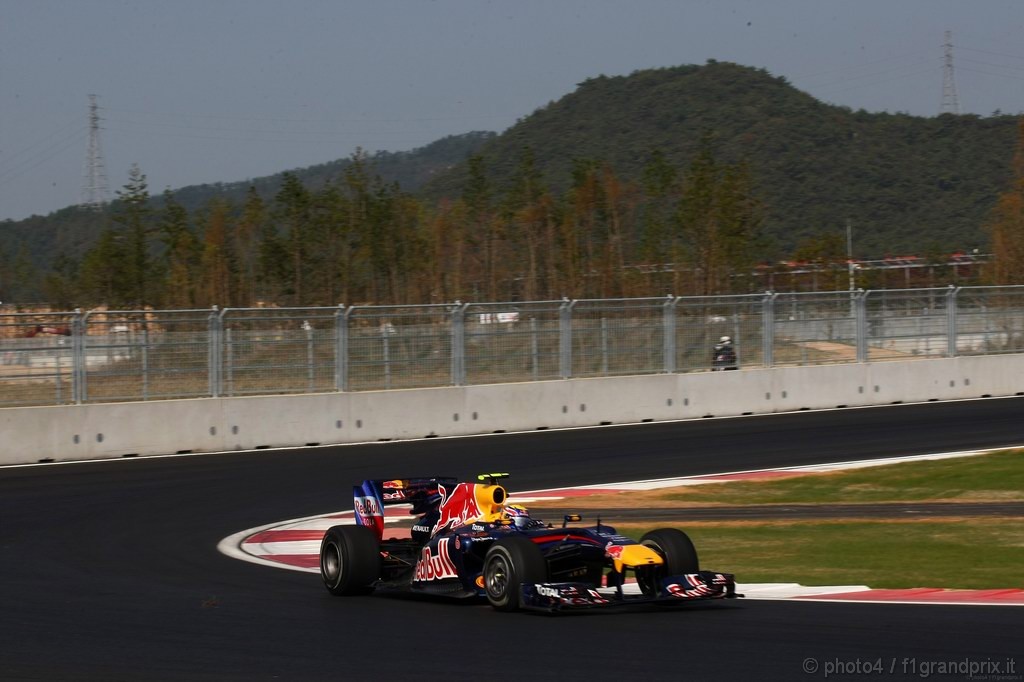 GP Corea, Prove Libere 1, Venerdi', Mark Webber (AUS), Red Bull Racing, RB6