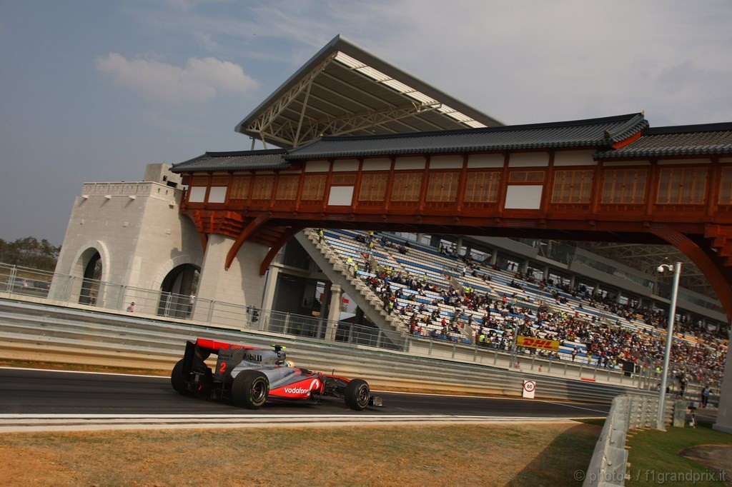 GP Corea, Prove Libere 2, Venerdi', Lewis Hamilton (GBR), McLaren Mercedes, MP4-25