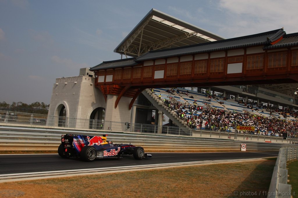 GP Corea, Prove Libere 2, Venerdi', Sebastian Vettel (GER), Red Bull Racing, RB6 