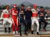 GP Corea, Giovedi', The five Championship contenders line up for a photo: Lewis Hamilton (GBR), McLaren  Mercedes, MP4-25, Fernando Alonso (ESP), Ferrari, F10, Mark Webber (AUS), Red Bull Racing, RB6, Jenson Button (GBR), McLaren  Mercedes, MP4-25 e Sebastian Vettel (GER), Red Bull Racing, RB6 e Bernie Ecclestone (GBR), President e CEO of Formula One Management  
