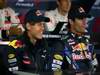 GP Corea, Giovedi', Conferenza Stampa, Sebastian Vettel (GER), Red Bull Racing, RB6 e Mark Webber (AUS), Red Bull Racing, RB6 