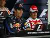 GP Corea, Giovedi', Conferenza Stampa, Mark Webber (AUS), Red Bull Racing, RB6 e Fernando Alonso (ESP), Ferrari, F10 
