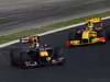 GP Corea, Prove Libere 1, Venerdi', Sebastian Vettel (GER), Red Bull Racing, RB6 e Robert Kubica (POL), Renault F1 Team, R30 
