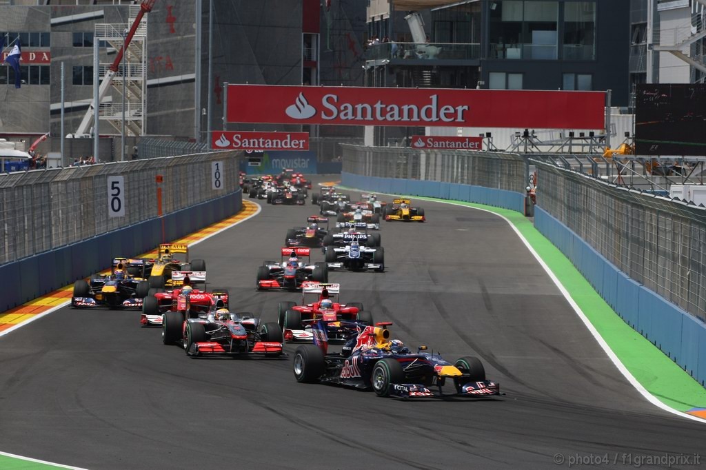 GP Europa, Gara, partenza 