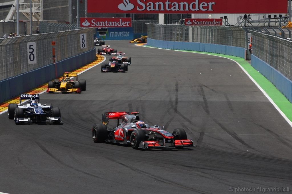 GP Europa, Gara, Jenson Button (GBR), McLaren  Mercedes, MP4-25 