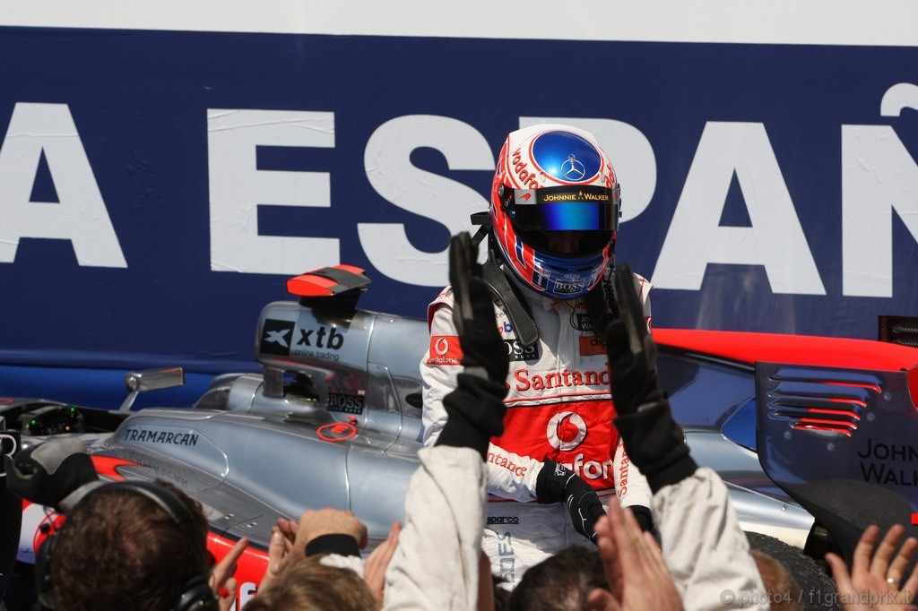 GP Europa, Gara, Jenson Button (GBR), McLaren  Mercedes, MP4-25 terzo 