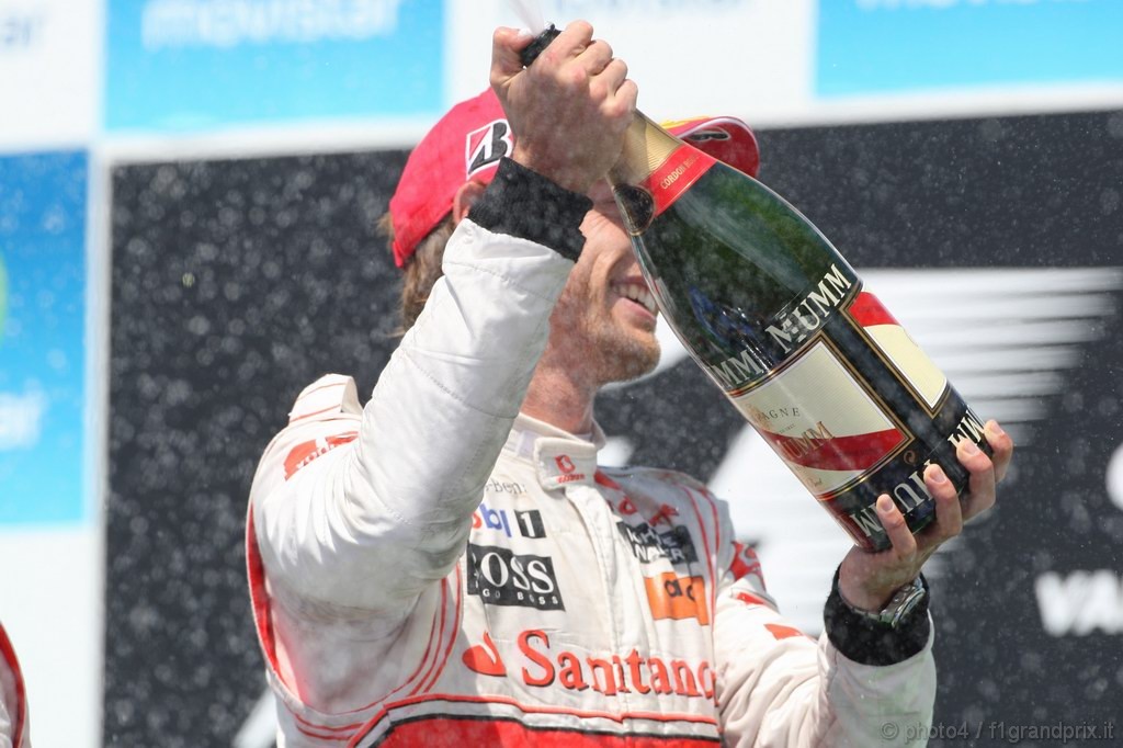 GP Europa, Gara, Jenson Button (GBR), McLaren  Mercedes, MP4-25 terzo 