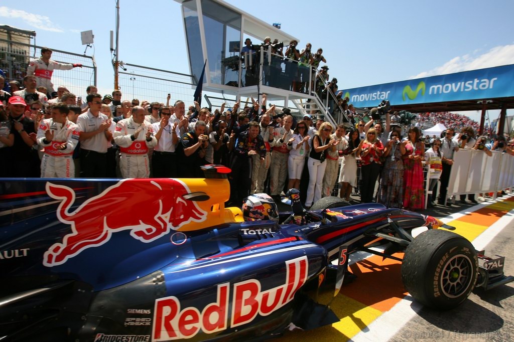 GP Europa, Gara, Sebastian Vettel (GER), Red Bull Racing, RB6 vincitore 