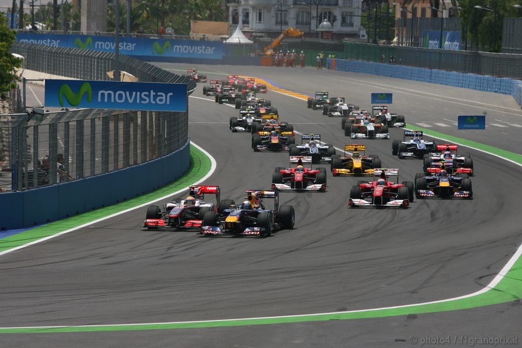 GP Europa, Gara, partenza 