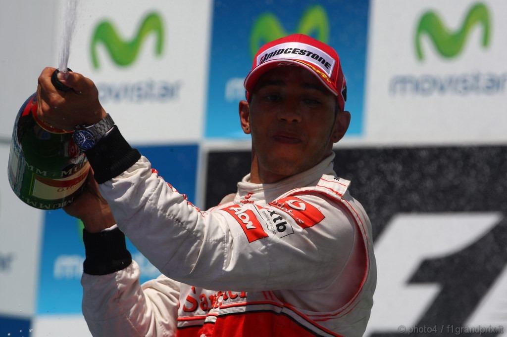 GP Europa, Gara, Lewis Hamilton (GBR), McLaren  Mercedes, MP4-25 secondo 