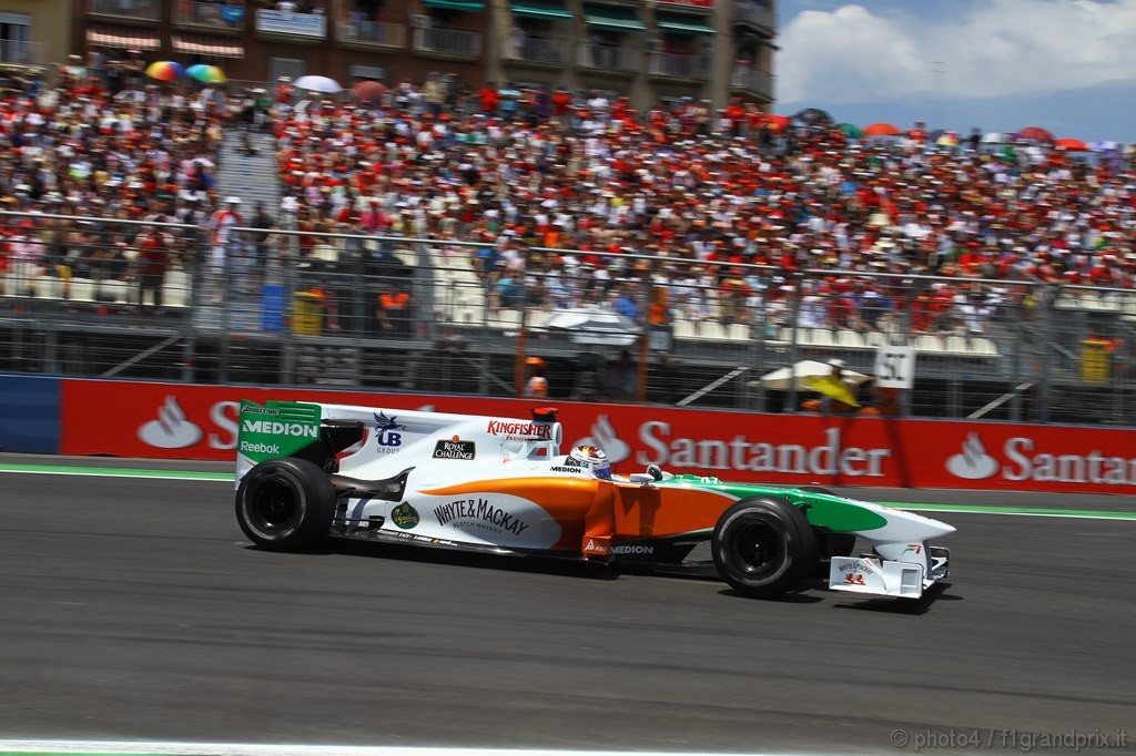 GP Europa, Gara, Adrian Sutil (GER), Force India F1 Team, VJM03 
