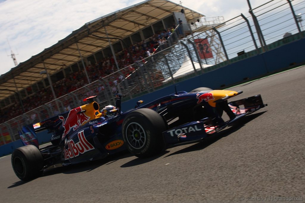 GP Europa, Gara, Sebastian Vettel (GER), Red Bull Racing, RB6 vincitore 