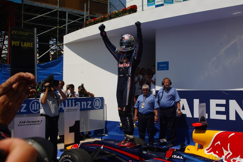 GP Europa, Gara, Sebastian Vettel (GER), Red Bull Racing, RB6 vincitore 