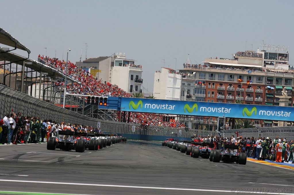 GP Europa, Gara, griglia