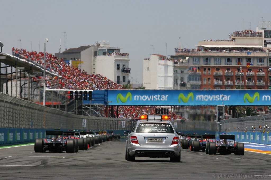 GP Europa, Gara, partenza 