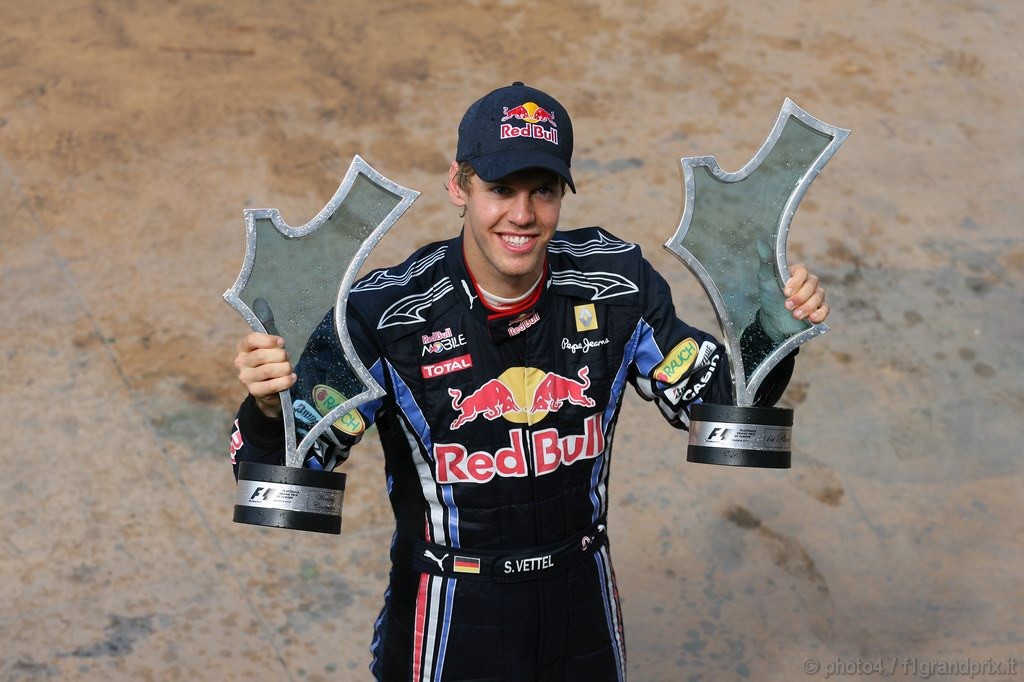 GP Europa, Festeggiamenti, Sebastian Vettel (GER), Red Bull Racing, RB6 vincitore 
