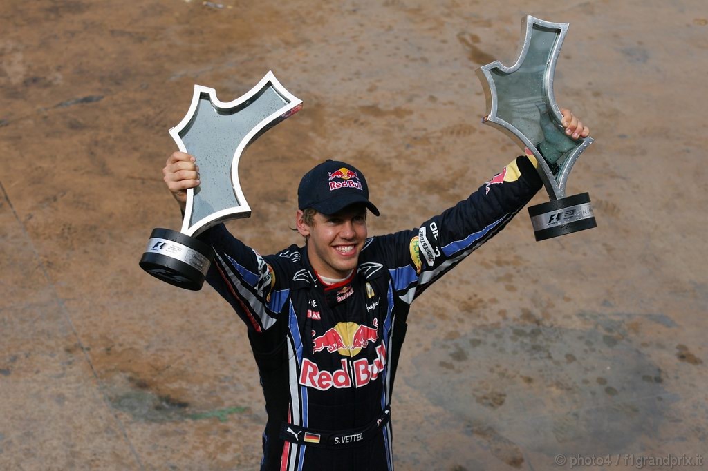 GP Europa, Festeggiamenti, Sebastian Vettel (GER), Red Bull Racing, RB6 vincitore 