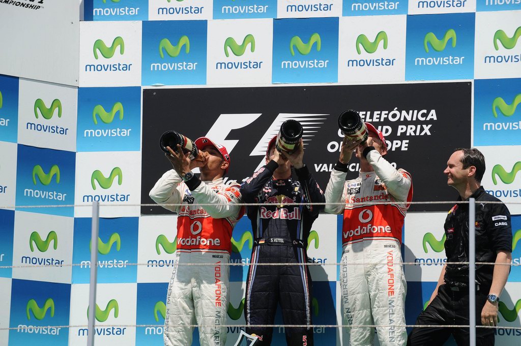 GP Europa, EUROPEAN GRAND PRIX F1/2010 - VALENCIA 27/06/2010   - SEBASTIAN VETTEL, LEWIS HAMILTON AND JENSON BUTTON
© FOTO ERCOLE COLOMBO 