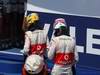 GP Europa, Gara, Lewis Hamilton (GBR), McLaren  Mercedes, MP4-25 secondo e Jenson Button (GBR), McLaren  Mercedes, MP4-25 terzo 
