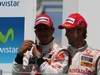 GP Europa, Gara, Lewis Hamilton (GBR), McLaren  Mercedes, MP4-25 secondo e Jenson Button (GBR), McLaren  Mercedes, MP4-25 terzo 