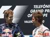 GP Europa, Gara, Sebastian Vettel (GER), Red Bull Racing, RB6 vincitore e Jenson Button (GBR), McLaren  Mercedes, MP4-25 terzo 