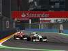 GP Europa, Gara, Vitantonio Liuzzi (ITA), Force India F1 Team, VJM03 davanti a Felipe Massa (BRA), Ferrari, F10 