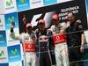 GP Europa, Gara, Sebastian Vettel (GER), Red Bull Racing, RB6 vincitore, Lewis Hamilton (GBR), McLaren  Mercedes, MP4-25 secondo e Jenson Button (GBR), McLaren  Mercedes, MP4-25 terzo 