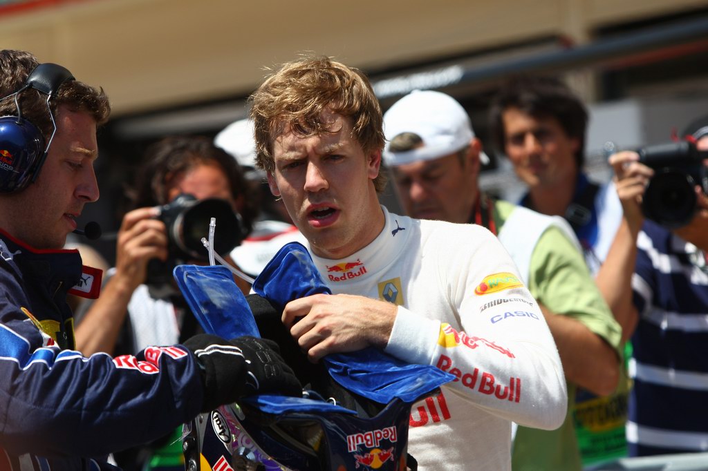 GP Europa, Qualifiche, Sebastian Vettel (GER), Red Bull Racing, RB6 pole position 