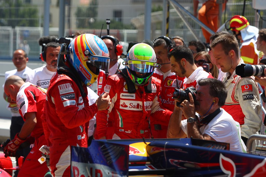 GP Europa, Qualifiche, Fernando Alonso (ESP), Ferrari, F10 e Felipe Massa (BRA), Ferrari, F10 
