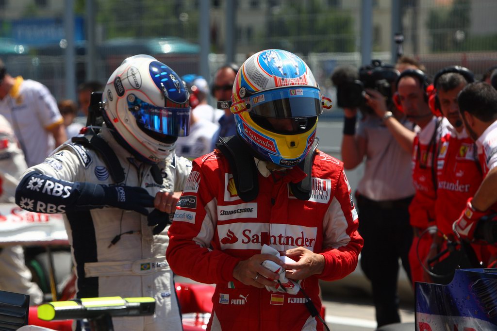 GP Europa, Qualifiche, Fernando Alonso (ESP), Ferrari, F10 e Rubens Barrichello (BRA), Williams, FW32 