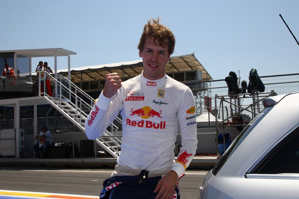 GP Europa, Qualifiche, Sebastian Vettel (GER), Red Bull Racing, RB6 pole position 